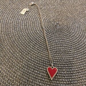 Brighton red heart necklace